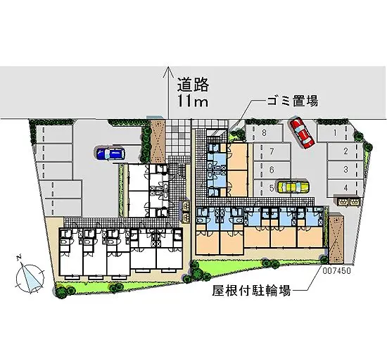 ★手数料０円★明石市二見町西二見　月極駐車場（LP）